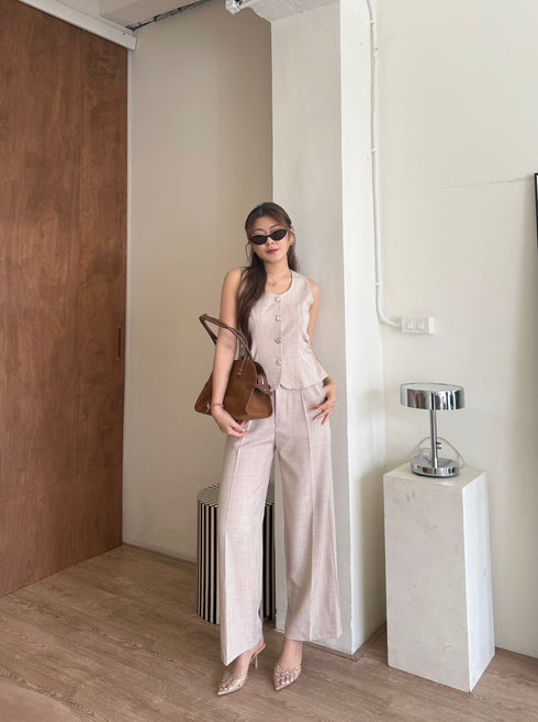Two Piece Waistcoat Style With Trouser
